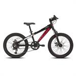 CICLO 20 MTB OVERBY 6V ALLOY NERO/ROSSO DISK FRONT SUSPEND