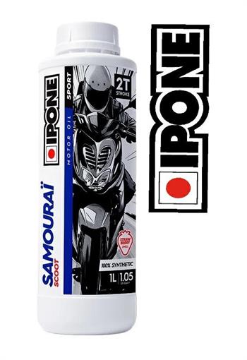 OLIO IPONE SAMOURAI SCOOT 2T 1LT. FRAGOLA 100% SINT.