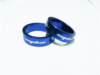 SPESSORI IN ALLUMINIO 10mmX1-1/8 BLU  (2PZ.) CAMPABROS