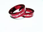 SPESSORI IN ALLUMINIO 10mmX 1-1/8 ROSSI  (2PZ.) CAMPABROS