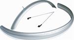 PARAFANGHI CONDORINO 28 SILVER LARGHEZZA 36mm