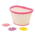 CESTINO BIMBA IN PLASTICA C/FIORI