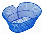 CESTINO ANTERIORE OVALE SENZA GANCI BLU MIS. 30x18x39 cm