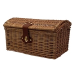 CESTINO BAULETTO VIMINI POSTERIORE MARRONE SMALL MIS.35x21X2