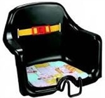 SEGGIOLINO ANT.SOLE ATTACCO ALLO STERZO MAX 15KG NERO