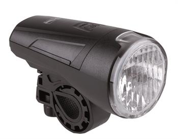 FANALE ANTERIORE 1WATT LED BIANCO CON BATTERIE  E STAFFA 4 B