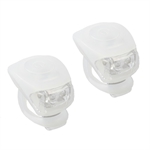 FANALINI COPPIA  ANT/POST 2LED 3FUNZIONI 24GR SILICONE BIANC