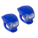 FANALINI COPPIA  ANT/POST 2LED 3FUNZIONI 24GR SILICONE BLU