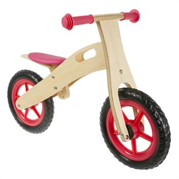 BICI IN LEGNO SENZA PEDALI ROSA