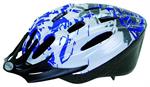 CASCO ADULTO 58/61 CM BIANCO/BLU/ARGENTO