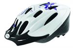 CASCO ADULTO MIS. L 58-61CM BIANCO-LILLA-FLOWER