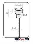 FILO FRENO CORSA ACCIAIO INOX 10pz COMPATIBILE CAMPAGNOLO