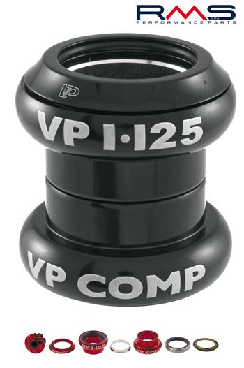 SERIE STERZO MTB A-HEAD 1/1/8 SU CUSCINETTI ALLOY NERO