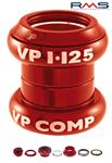 SERIE STERZO MTB A-HEAD 1/1/8 SU CUSCINETTI ALLOY ROSSO