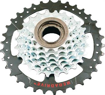 RUOTA LIBERA A FILETTO 7V 13-34 ACCIAIO CROMATA MEGA RANGE