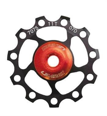 PULEGGIA CAMBIO 11T ALL. 7075 SU CUSCINETTO A SFERA COLORE