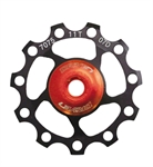 PULEGGIA CAMBIO 11T ALL. 7075 SU CUSCINETTO A SFERA COLORE