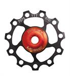 PULEGGIA CAMBIO 11T ALL. 7075 SU CUSCINETTO A SFERA COLORE