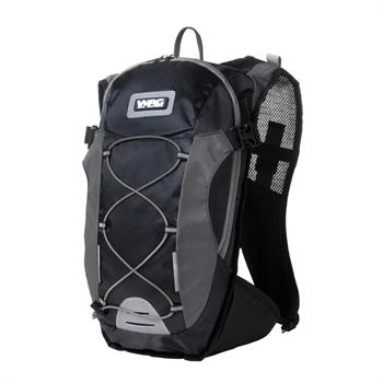 ZAINO+SACCA IDRICA 1,5LT TASCA PORTACASCO 14 LT NERO/GRIGIO