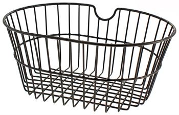 CESTINO OVALE MAGLIA LARGA NERO 41x30x18cm