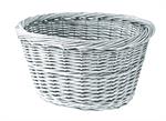 CESTINO OVALE PICCOLO 36X30X19 VIMINI BIANCO