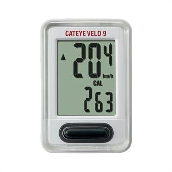 CICLOCOMPUTER CATEYE VELO 9 FUNZIONI CON FILO BIANCO