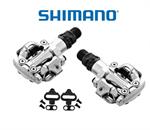 PEDALI SHIMANO M520 C/TACCHETTE SM-SH51 SILVER SU CUSCINETTI