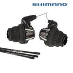 COMANDI CAMBIO SHIMANO REVO 3x6V SL-RS35 C/GUAINE