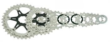 CASSETTA 10V 11-40D MS3 PESO 415GR SILVER