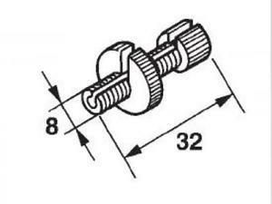 REGISTRO FILO D.8 COMANDO FRIZIONE MOTO 32mm