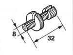 REGISTRO FILO D.8 COMANDO FRIZIONE MOTO 32mm