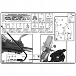 ATTACCHI PARABREZZA PIAGGIO VESPA GT-GTS-LX-