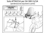 ATTACCHI PARABREZZA HONDA SH 300 2011
