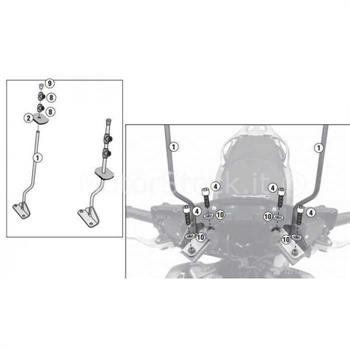 ATTACCHI PARABREZZA HONDA SH125 IE-150 IE ABS