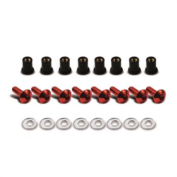 VITI C/INSERTO IN GOMMA(10PZ) ROSSO