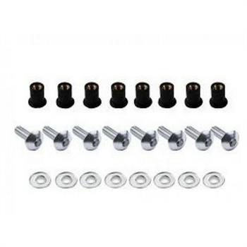 VITI C/INSERTO IN GOMMA(10PZ) SILVER