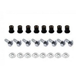 VITI C/INSERTO IN GOMMA(10PZ) SILVER