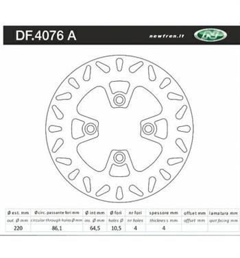 DISCO FRENO POST. SUZUKI BURGMAN 125/150 >02