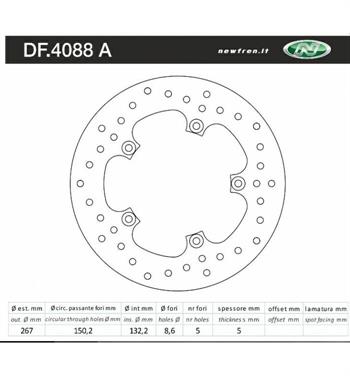 DISCO FRENO ANT. YAMAHA X-MAX 125/250-MAJESTY 400