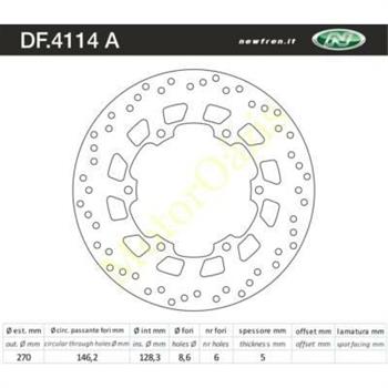 DISCO FRENO ANT. YAMAHA X CITY 125/250 07>09