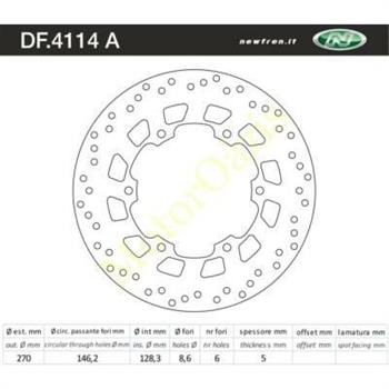 DISCO FRENO ANT. YAMAHA X CITY 125/250 07>09