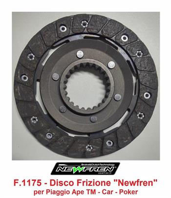 DISCO FRIZIONE APE TM/CAR DIESEL-POKER BENZ/DIES r.o.432295