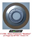 DISCO FRIZIONE APE MP-CAR C/SCODELLINO*FCD0611