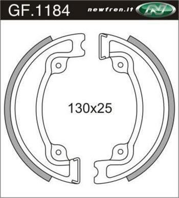 GANASCE ANT/POST. HONDA CN 250-POST.MALAGUTI CIAK MASTER