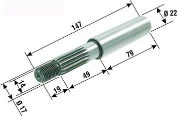 ALBERO RUOTA POST.NUDO S/INGRANAGGIO YAMAHA-MINARELLI 50 2T