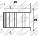 FILTRO OLIO HF185 APRILIA 125/150/200 ROTAX r.o.AP0256451