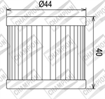 FILTRO OLIO HF131 SUZUKI BURGMAN/SIXTEEN 125/150/200