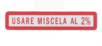 TARGHETTA MISCELA 2%