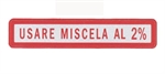 TARGHETTA MISCELA 2%