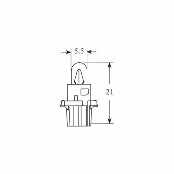 LAMPADA 12V-1,2W DASHBOARD PIAGGIO